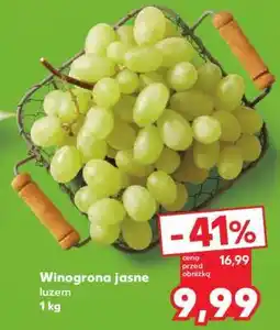 Kaufland Winogrona jasne luzem 1 kg oferta