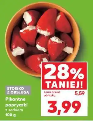 Kaufland Pikantne papryczki z serkiem 100 g oferta