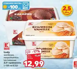 Kaufland Lody waniliowe, neapolitańskie lub kakaowe oferta