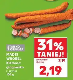 Kaufland MADEJ WRÓBEL Kiełbasa głogowska z szynki 100 g oferta