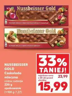 Kaufland NUSSBEISSER GOLD Czekolada mleczna oferta
