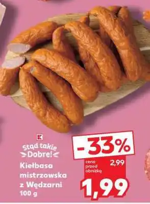 Kaufland Kiełbasa mistrzowska z Wędzarni 100 g oferta