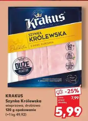 Kaufland KRAKUS Szynka Królewska wieprzowa, drobiowa oferta