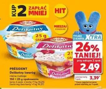 Kaufland PRESIDENT Delikatny twaróg oferta