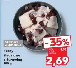 Kaufland Filety śledziowe z żurawiną 100 g oferta