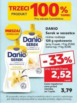 Kaufland DANIO Serek w saszetce różne rodzaje oferta