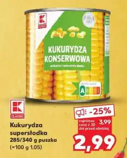 Kaufland Kukurydza supersłodka oferta