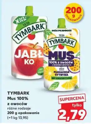 Kaufland TYMBARK Mus 100% z owoców oferta