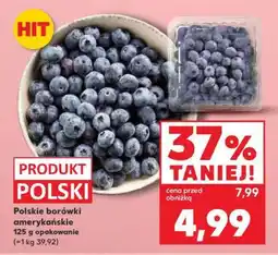 Kaufland Polskie borówki amerykańskie 125 g opakowanie oferta