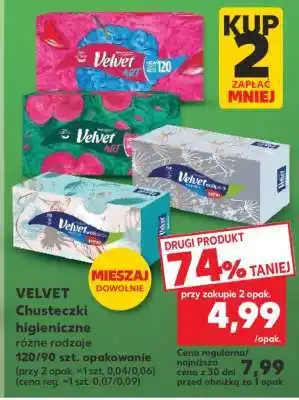 Kaufland VELVET Chusteczki higieniczne oferta