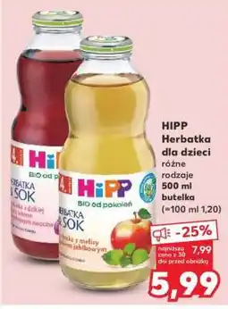 Kaufland HIPP Herbatka dla dzieci oferta