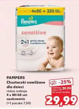 Kaufland PAMPERS Chusteczki nawilżane dla dzieci oferta