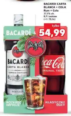 Kaufland BACARDI CARTA BLANCA + COLA oferta