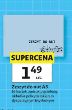Auchan Zeszyt do nut A5 oferta