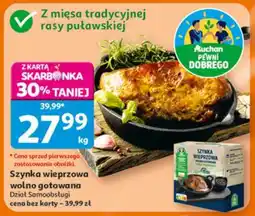 Auchan Szynka wieprzowa wolno gotowana oferta
