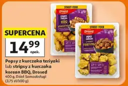 Auchan Popsy z kurczaka teriyaki lub stripsy z kurczaka korean BBQ oferta
