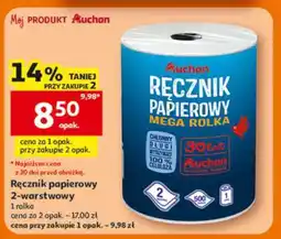 Auchan Ręcznik papierowy 2-warstwowy oferta