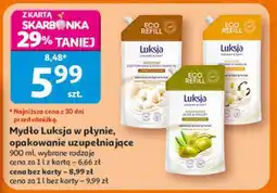 Auchan Mydło Luksja w płynie, opakowanie uzupełniające oferta