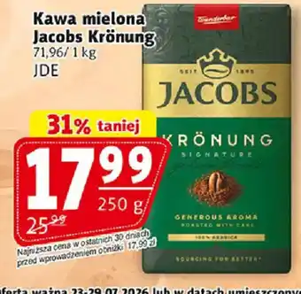 Prim Market Kawa mielona Jacobs Krönung oferta