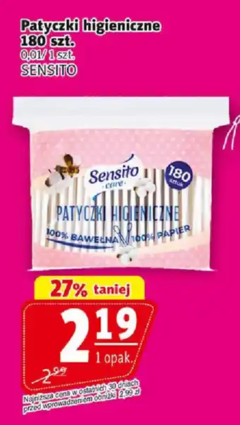 Prim Market Patyczki higieniczne Sensito oferta