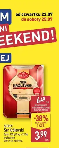 ALDI Sierpc Ser Królewski oferta
