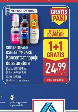 ALDI SODASTREAM/OSHEE/TYMBARK Koncentrat napoju do saturatora oferta