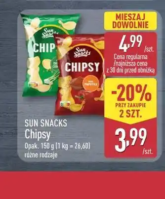 ALDI Sun Snacks Chipsy oferta