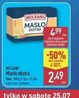 ALDI MILSANI Masło ekstra oferta