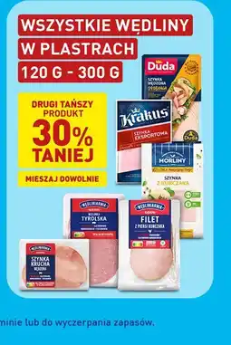 ALDI Wędliny w plastrach Duda, Krakus, Morliny, Wędliniarnia 120 g - 300 g oferta
