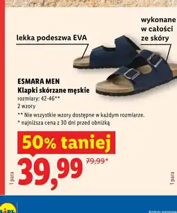 Lidl Klapki męskie Esmara oferta