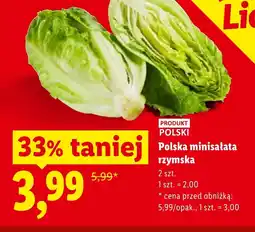 Lidl Sałata rzymska Polski oferta