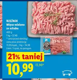 Lidl Mięso mielone Rzeźnik oferta