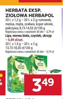 Stokrotka Herbata ekspresowa ziołowa Herbapol rumianek oferta