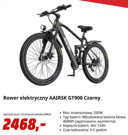 Media Markt Rower elektryczny AAIRSK GT900 Czarny oferta