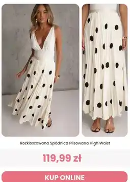 Renee Spódnica damska rozkloszowana plisowana High Waist Reneé oferta