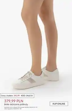Ryłko Białe skórzane półbuty oferta