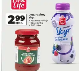 Odido Jogurt pitny skyr owoce leśne Fine Life oferta