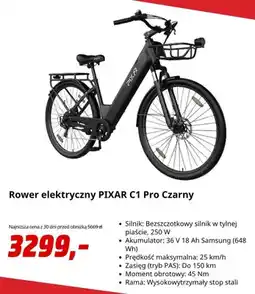Media Markt Rower elektryczny PIXAR C1 Pro Czarny oferta
