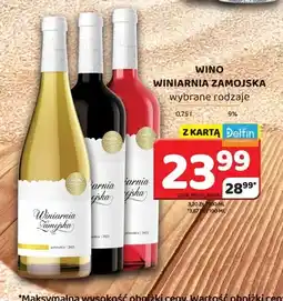 Delfin Wino owocowe Winiarnia Zamojska Wiśnia oferta