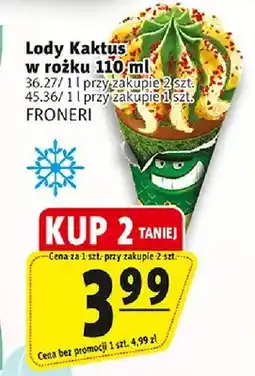 Prim Market Lody Kaktus w rożku oferta