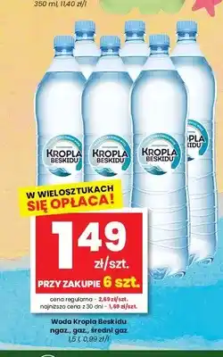 EMMA market Woda Kropla Beskidu średni gaz oferta