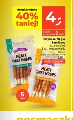 Dealz Przysmaki dla psa Pure Breed Meaty Twist Wraps z kaczką 5-pak oferta