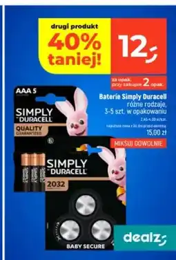 Dealz Baterie Simply Duracell AAA oferta