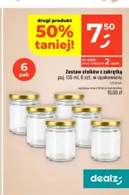 Dealz Słoiki z zakrętką Dealz 6-pak oferta