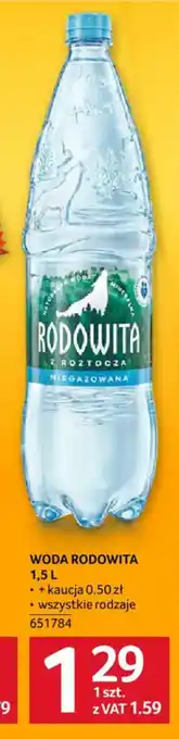 Selgros Woda Rodowita oferta