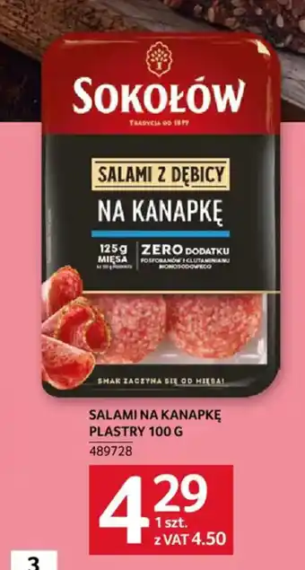 Selgros Salami z Dębicy na Kanapkę oferta