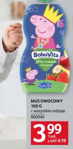 Selgros BoboVita Mus Owocowy Jabłko i Truskawki z Bananem oferta