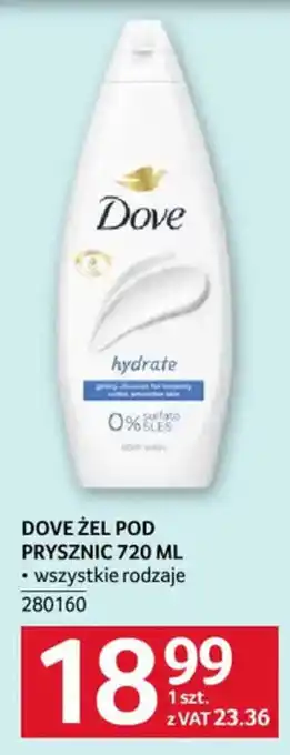 Selgros Dove Żel pod prysznic oferta