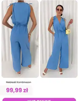 Modna Kiecka Niebieski Kombinezon oferta