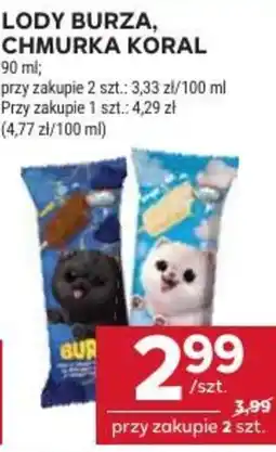Stokrotka Market Lody Burza, Chmurka Koral oferta